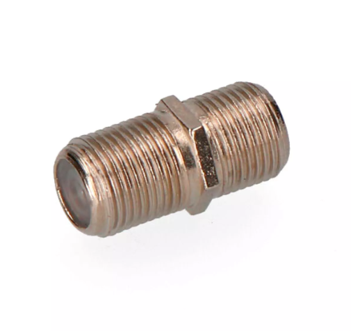 Conector união F" Macho-Macho retractilado parabólica"