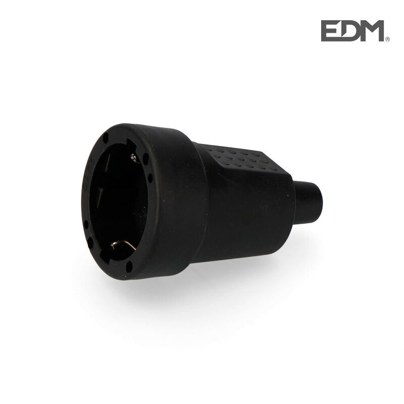 Ficha Fêmea PVC 10/16A 250V T/TL IP44 4,8mm PR