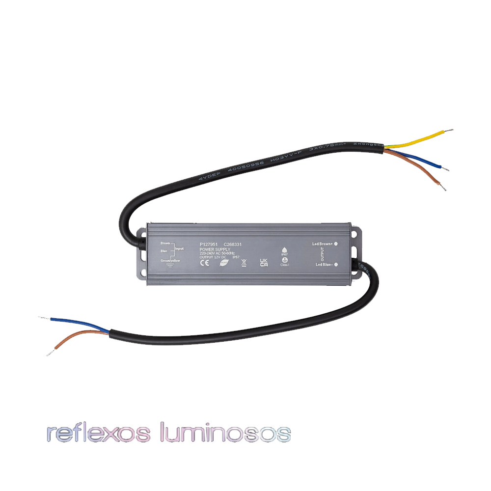 Fonte de Alimentação Estanque 60W 12V DC IP67