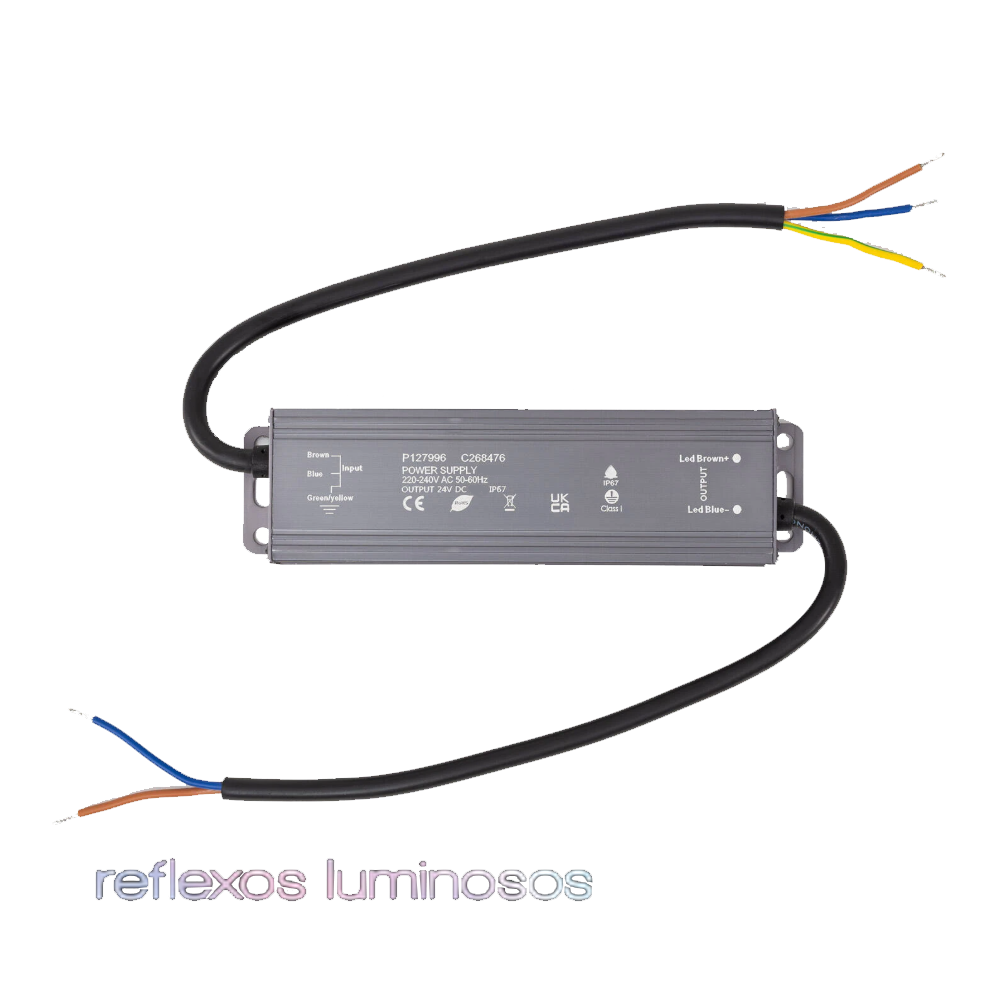 Fonte de Alimentação Estanque 100W 12V DC IP67