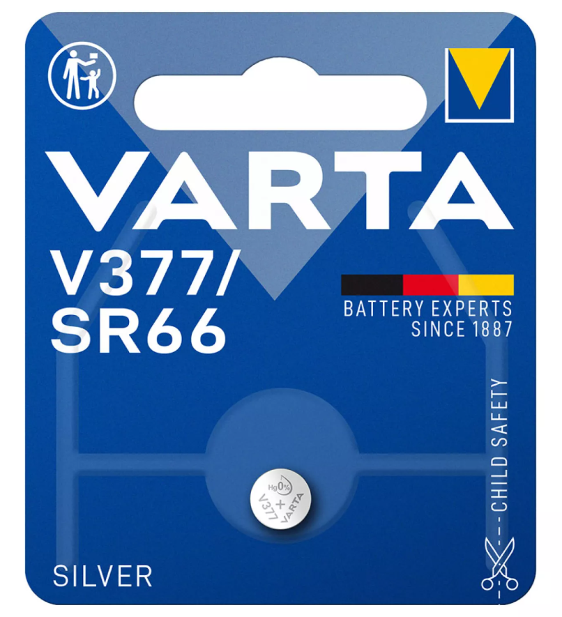 micro pilha de botão varta  sr66 / v377 / sr626