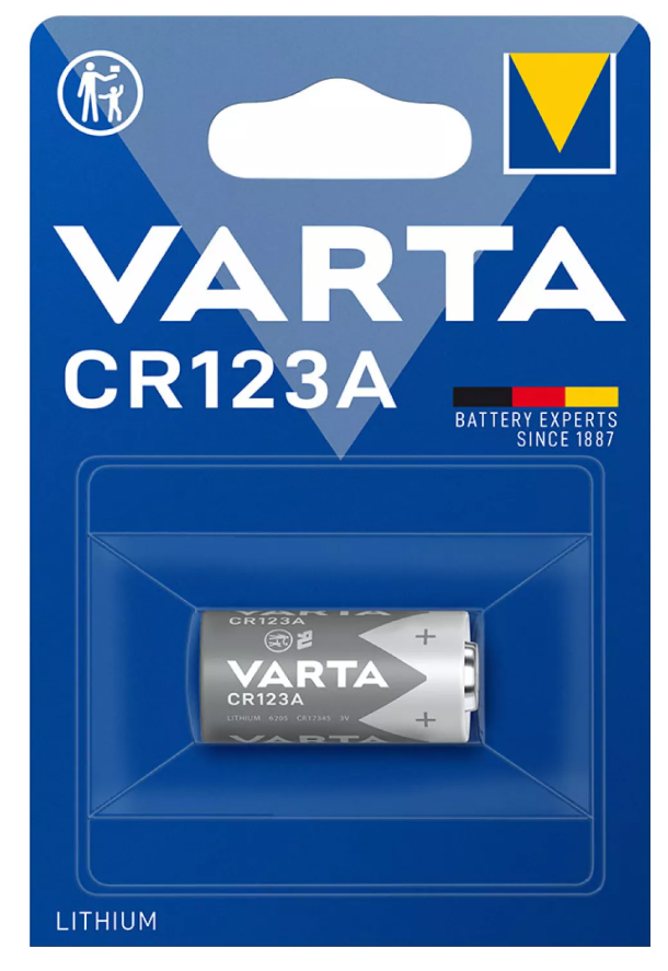 Pilha Varta CR123A 3V