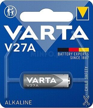 Pilha Alcalina V27A  12V Varta p/ comando
