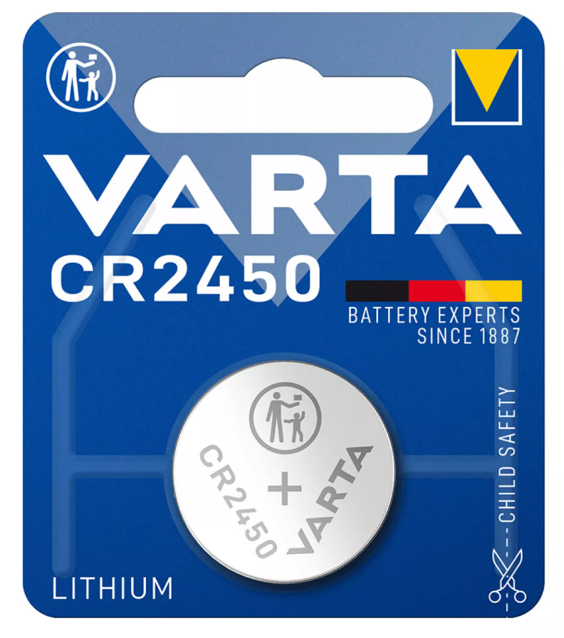 Pilha Varta Lithium CR2450 3V (blister 1 Un)