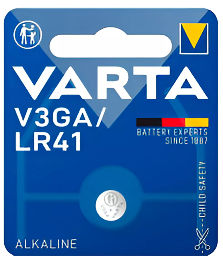VARTA PILHA ALCALINA MICRO LR41 - V3GA 1,5 V Ø7,9 x 3,6 mm BLISTER