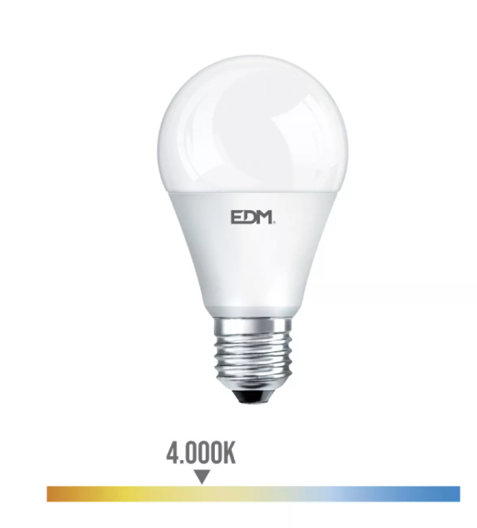 Lâmpada Standard LED E27 12W 1055 LM 4000K Luz dia