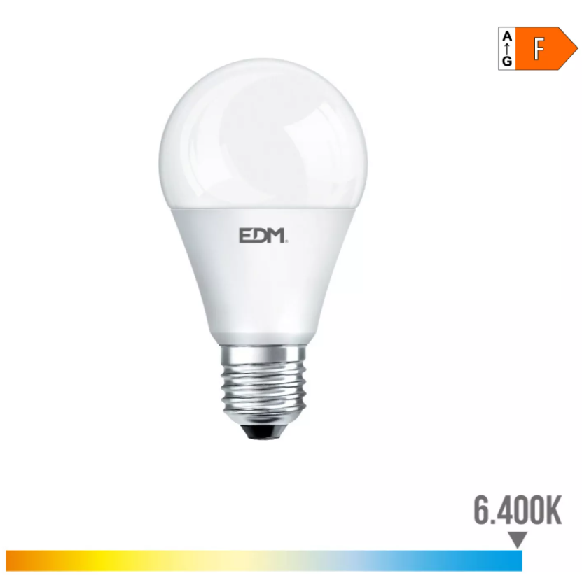 Lâmpada Standard Led 12V" AC/DC E27 10W 6400K"