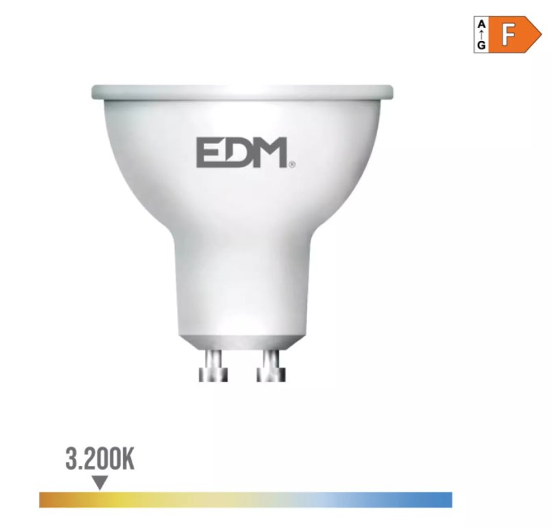 Lâmpada Dicroica Led GU10 8W 710lm 3200K