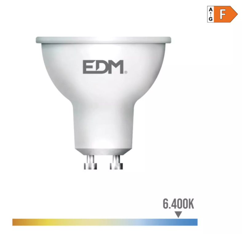 Lâmpada Dicroica Led GU10 8W 710lm 6400K
