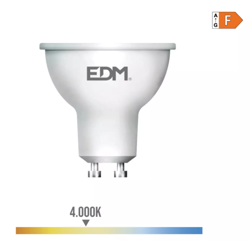 Lâmpada Dicroica Led GU10 8W 710lm 4000K
