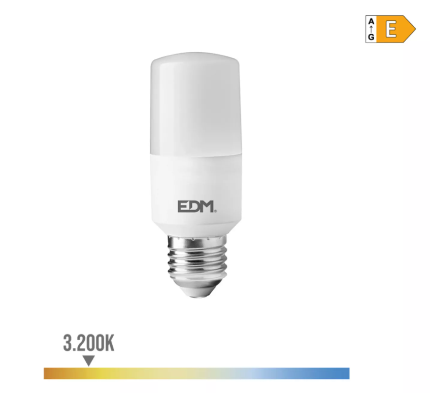 Lâmpada Tubular LED E27 10W 1100LM 3200K