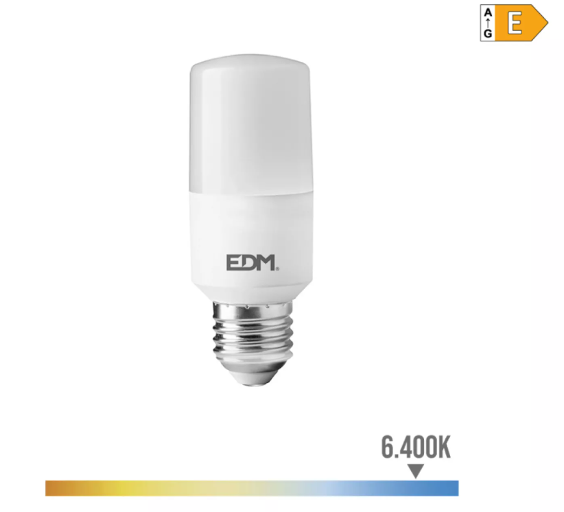 Lâmpada Tubular LED E27 10W 1100LM 6400K