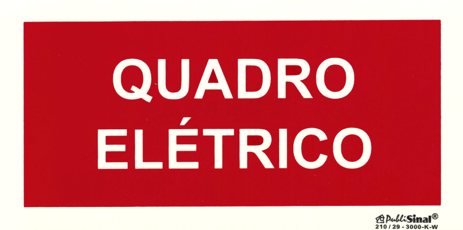 PLACA FTL QUADRO ELÉTRICO (INCÊNDIO)