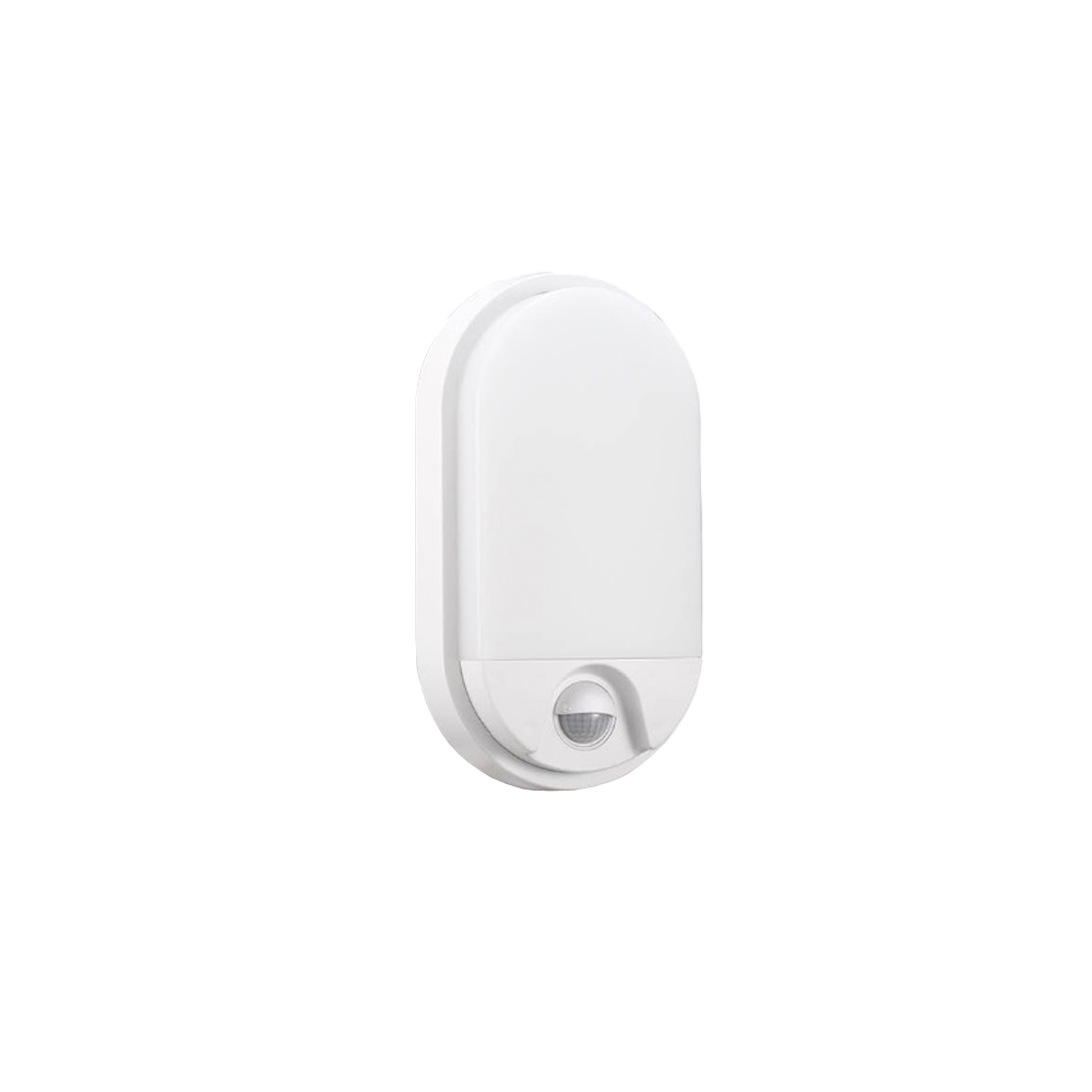 APLIQUE OVAL SLIM C/SENSOR 15W PVC S24