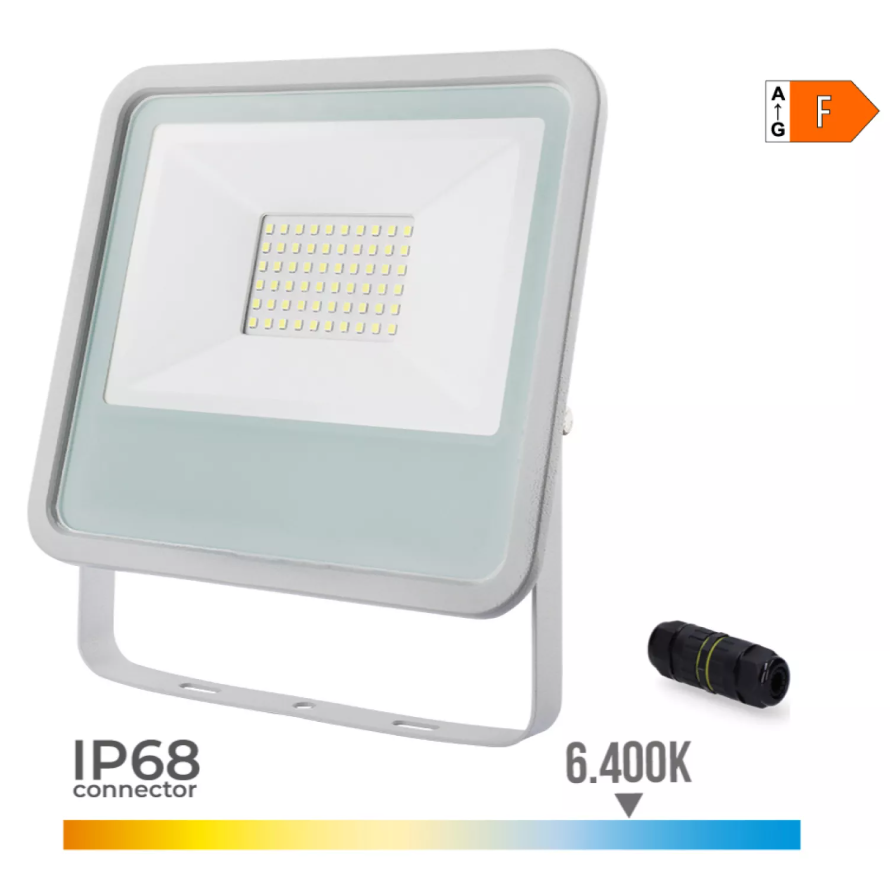 PROJETOR LED BRANCO 50 W 4000 lm 6400 K