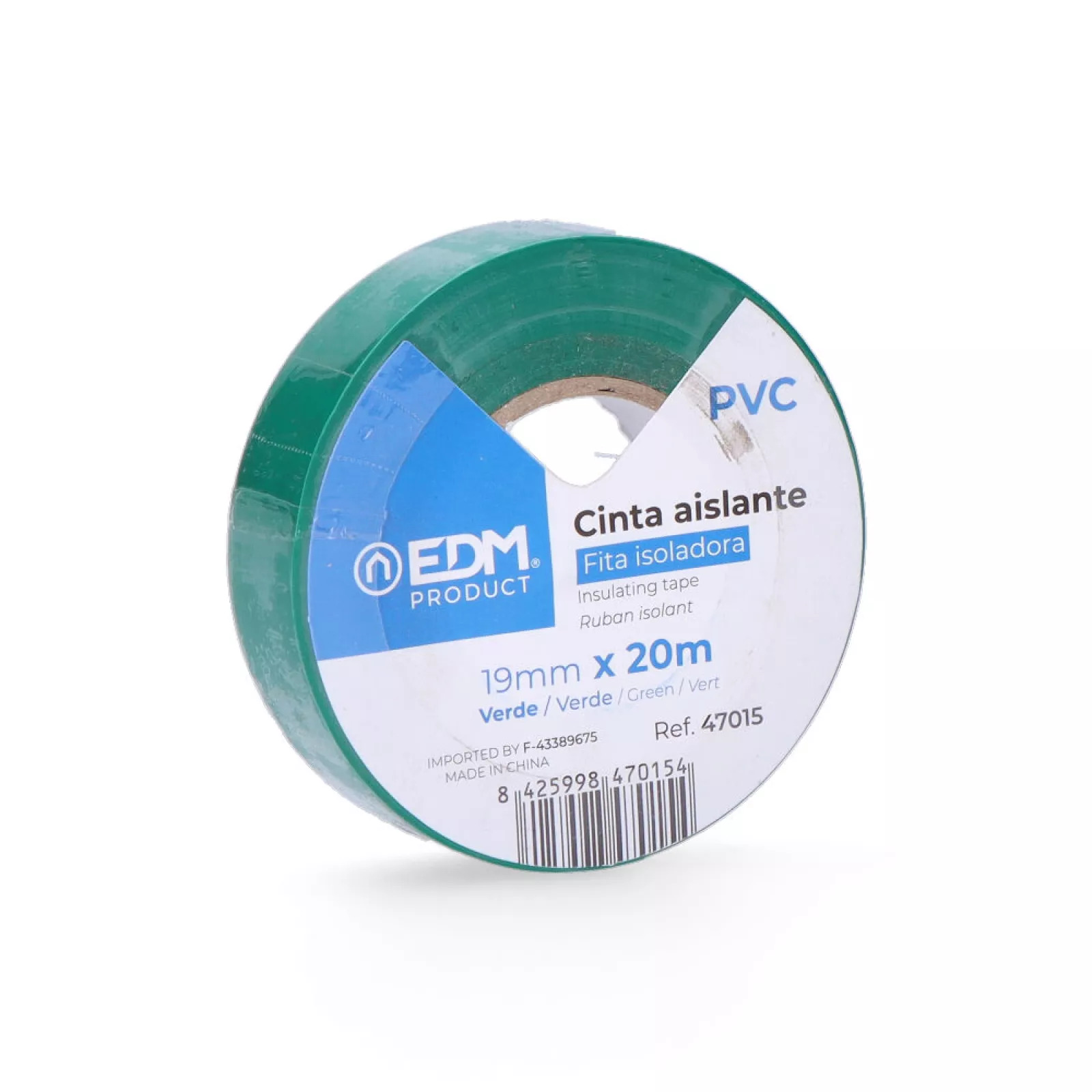 Fita isoladora 20MX19mm Verde