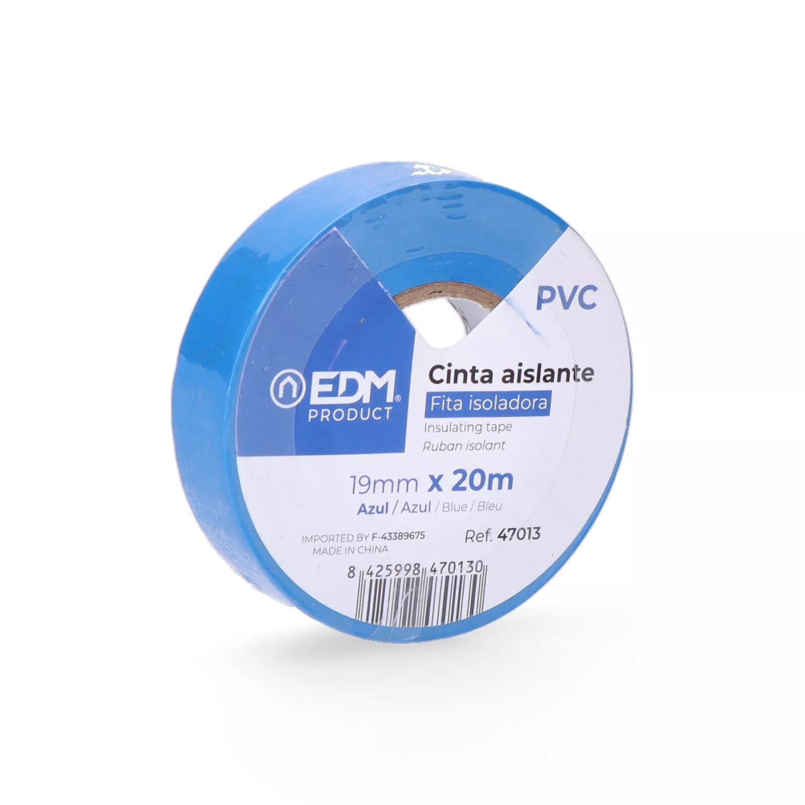 Fita isoladora 20MX19mm Azul