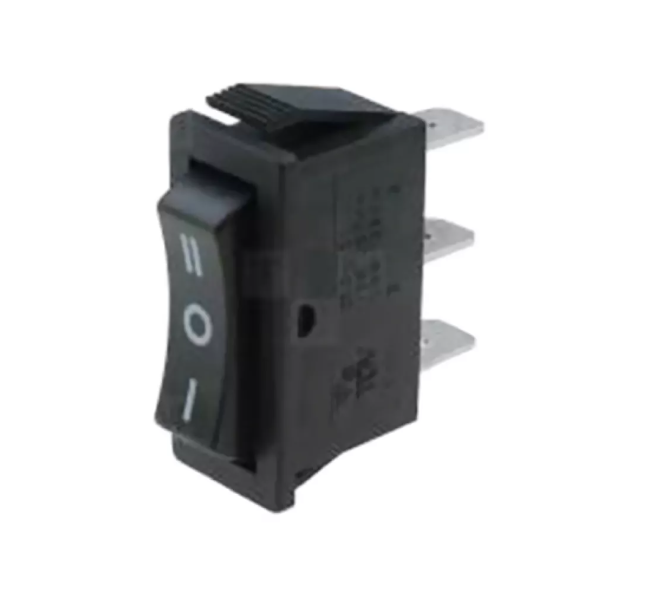 INTERRUPTOR ON-OFF-ON ESTREITO 15A 250V PRETO