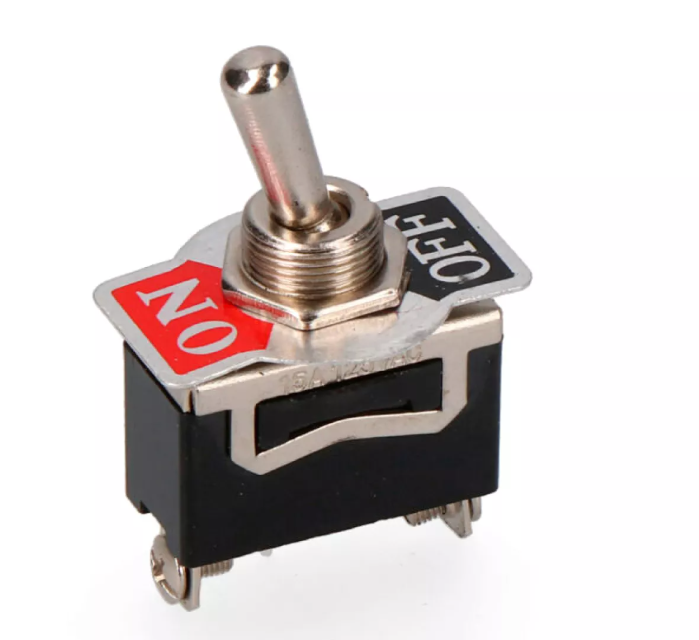 INTERRUPTOR UNIPOLAR ALAVANCA METÁLICA 10A 250V