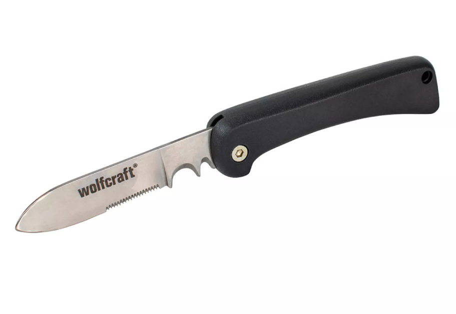 Faca para cabos com cabo plástico 4122000 Wolfcraft