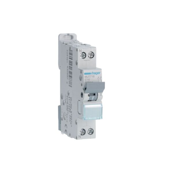Disjuntor 1P+N 16A C 4.5/6KA 1M