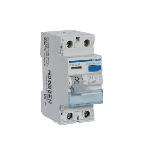Inter. dif. 2P 25A 300mA tipo AC 2M