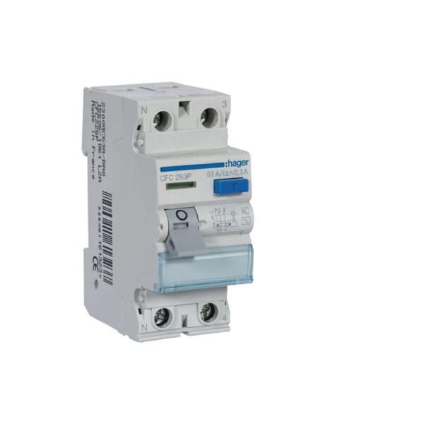 Inter. dif. 2P 63A 300mA tipo AC 2M