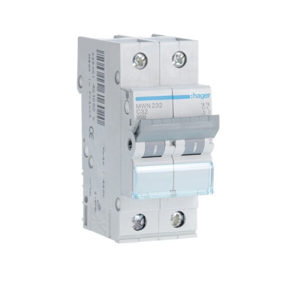 Disjuntor 2P 32A C 3kA 2M