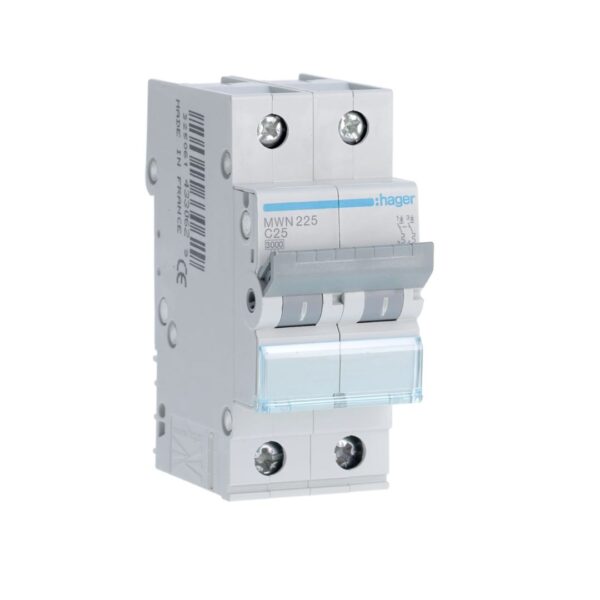 Disjuntor 2P 25A C 3kA 2M