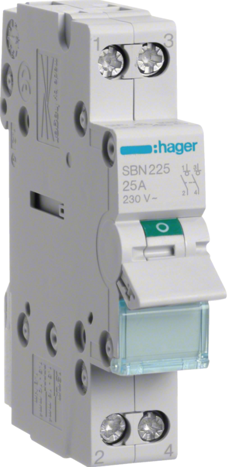 Interruptor Modular 2P 25A