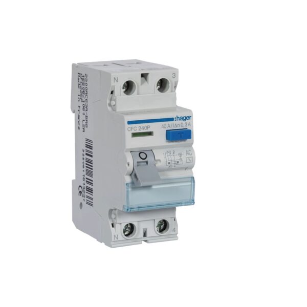 Inter. dif. 2P 40A 300mA tipo AC 2M