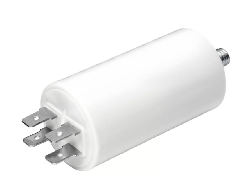 CONDENSADOR DE ARRANQUE MKA 50mF 5% 450V Ø5x11cm COM ROSCA M8 E FASTON DUPLO