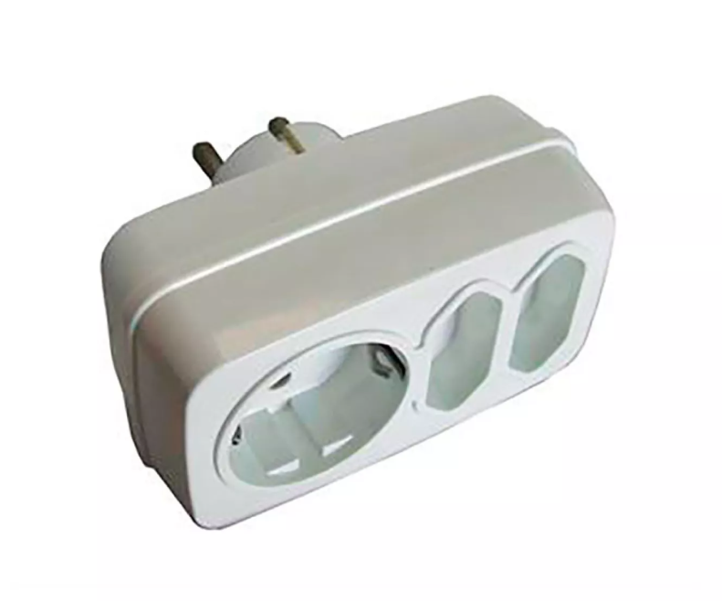 Multiconector misturado triplo 2x2P (10A)+2P+T(16A) BR