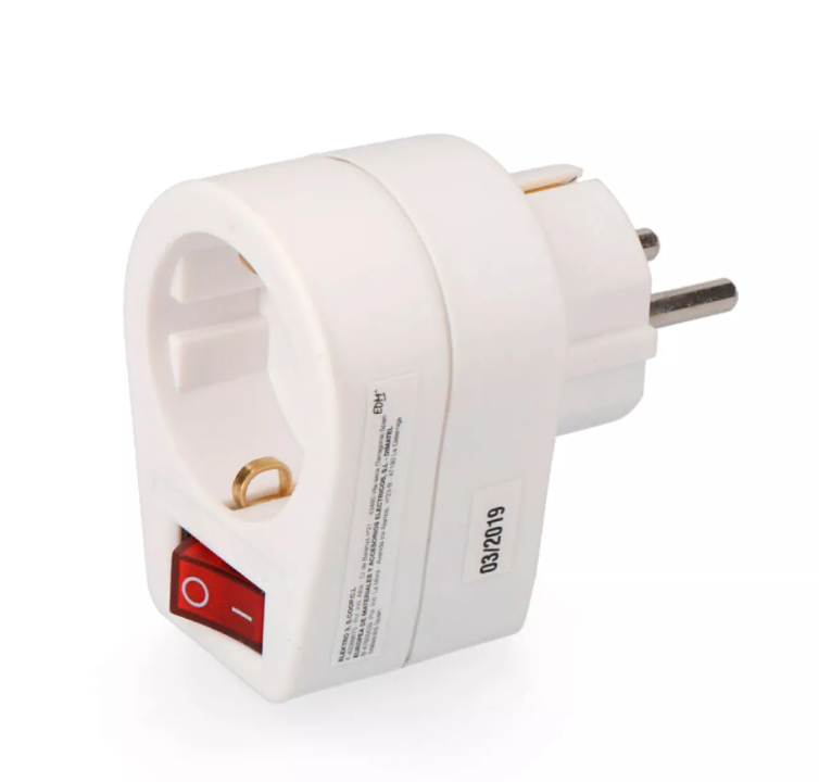 FICHA ADAPTADORA COM INTERRUPTOR