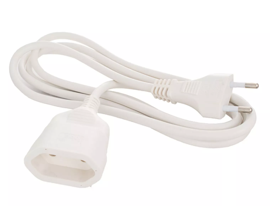 EXTENSÃO 2x1mm 3m BRANCO
