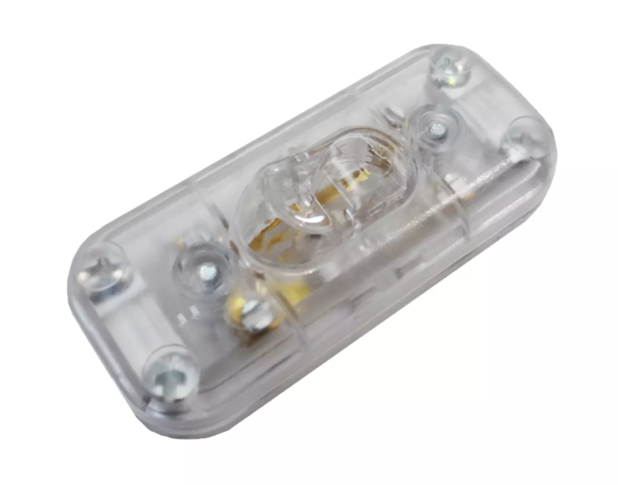 INTERRUPTOR UNIPOLAR 2A MONTADO TRANSPARENTE