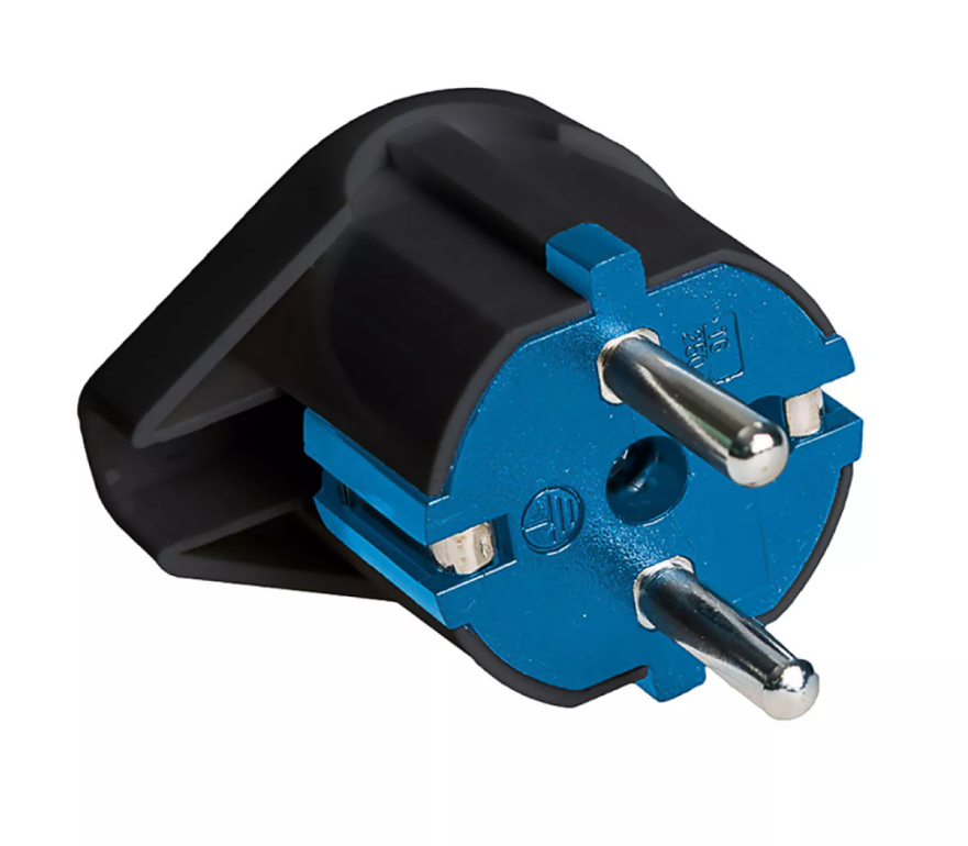 FICHA TIPO F SAÍDA LATERAL 16A 250V T/TL 4,8mm PRETA. 6566N