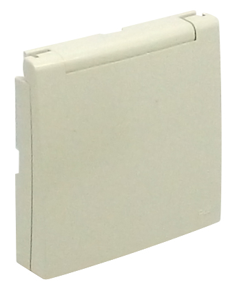 CENTRO SCHUKO C/TAMPA E OBTUR (IP44) MARFIM