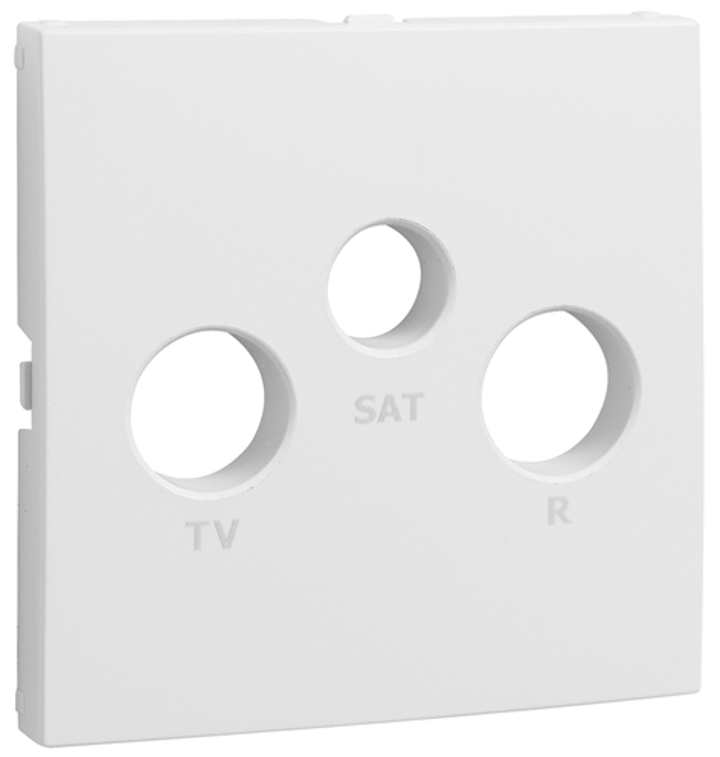 CENTRO PARA TOMADA R-TV-SAT BRANCO