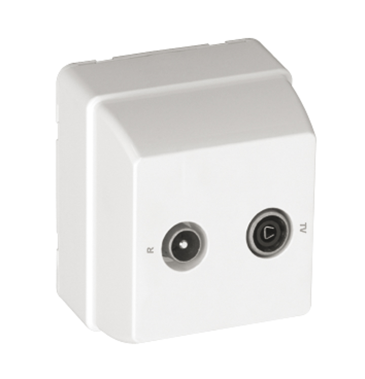 TOMADA R-TV EQUALIZADA TERMINAL/ESTRELA BRANCA