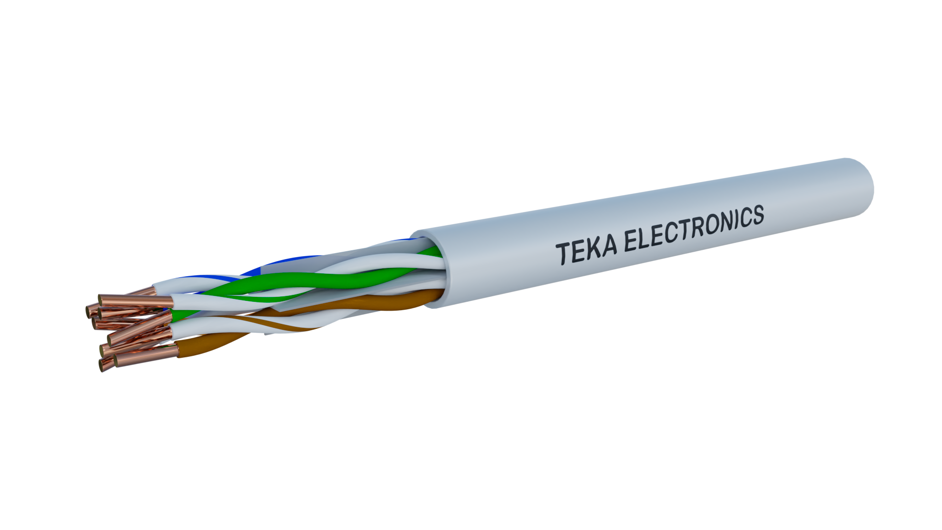 CABO TEKA U/UTP CAT6 CU TK PVC CINZA (Metro)