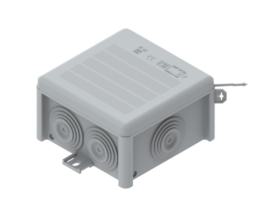 Caixa estanque c/ boquilhas IP-65 (8x8)